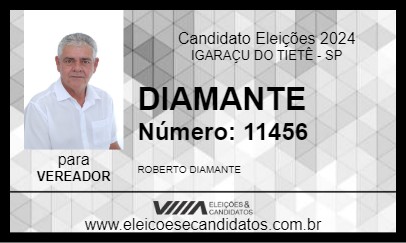 Candidato DIAMANTE 2024 - IGARAÇU DO TIETÊ - Eleições