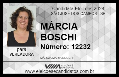 Candidato MÁRCIA BOSCHI 2024 - SÃO JOSÉ DOS CAMPOS - Eleições