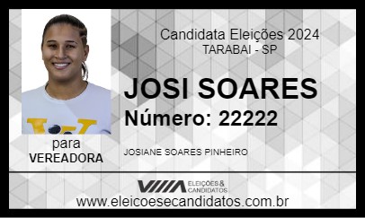 Candidato JOSI SOARES 2024 - TARABAI - Eleições