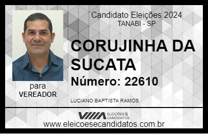 Candidato CORUJINHA DA SUCATA 2024 - TANABI - Eleições