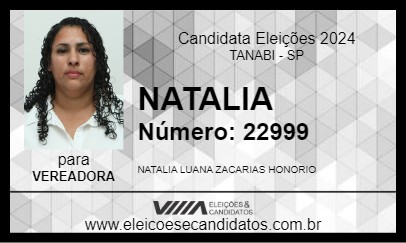 Candidato NATALIA 2024 - TANABI - Eleições