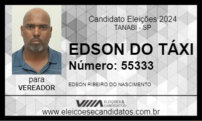 Candidato EDSON DO TÁXI 2024 - TANABI - Eleições