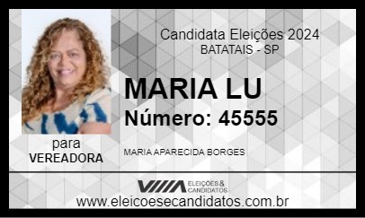 Candidato MARIA LU 2024 - BATATAIS - Eleições