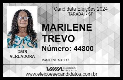 Candidato MARILENE TREVO 2024 - TARABAI - Eleições