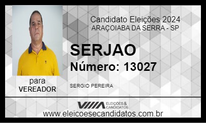 Candidato SERJAO 2024 - ARAÇOIABA DA SERRA - Eleições