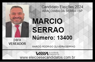 Candidato MARCIO SERRAO 2024 - ARAÇOIABA DA SERRA - Eleições