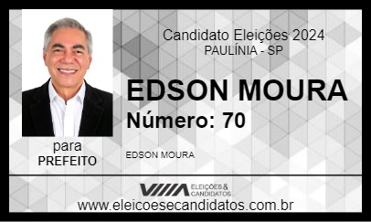 Candidato EDSON MOURA 2024 - PAULÍNIA - Eleições