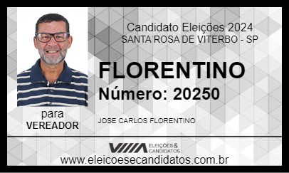 Candidato FLORENTINO 2024 - SANTA ROSA DE VITERBO - Eleições