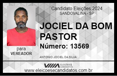 Candidato JOCIEL DA BOM PASTOR 2024 - SANDOVALINA - Eleições