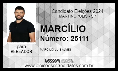 Candidato MARCÍLIO 2024 - MARTINÓPOLIS - Eleições