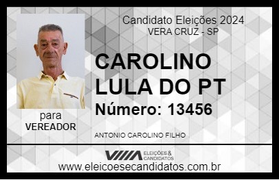 Candidato CAROLINO 2024 - VERA CRUZ - Eleições