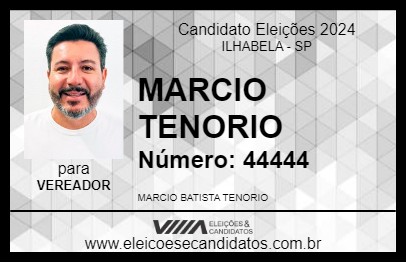 Candidato MARCIO TENORIO 2024 - ILHABELA - Eleições