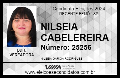 Candidato NILSEIA CABELEREIRA 2024 - REGENTE FEIJÓ - Eleições