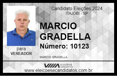 Candidato MARCIO GRADELLA 2024 - ITAJOBI - Eleições