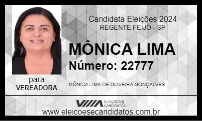 Candidato MÔNICA LIMA 2024 - REGENTE FEIJÓ - Eleições