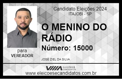 Candidato O MENINO DO RÁDIO 2024 - ITAJOBI - Eleições