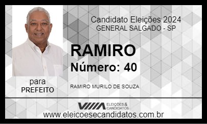 Candidato RAMIRO 2024 - GENERAL SALGADO - Eleições