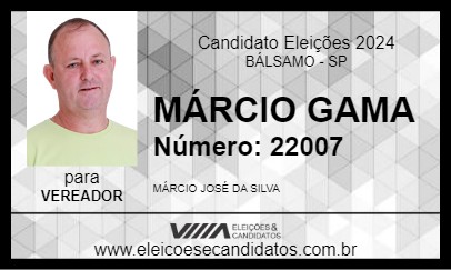 Candidato MÁRCIO GAMA 2024 - BÁLSAMO - Eleições