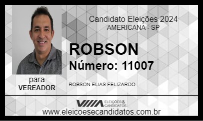 Candidato ROBSON 2024 - AMERICANA - Eleições