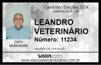 Candidato LEANDRO VETERINÁRIO 2024 - AMERICANA - Eleições