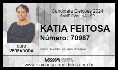 Candidato KATIA FEITOSA 2024 - SANDOVALINA - Eleições