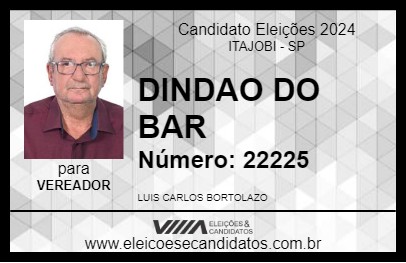 Candidato DIDÃO DO BAR 2024 - ITAJOBI - Eleições