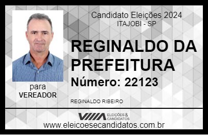 Candidato REGINALDO FISCAL 2024 - ITAJOBI - Eleições