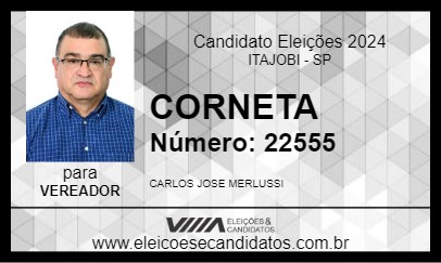 Candidato CORNETA 2024 - ITAJOBI - Eleições