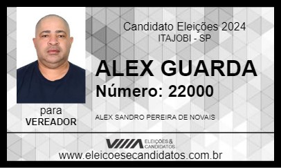 Candidato ALEX GUARDA 2024 - ITAJOBI - Eleições