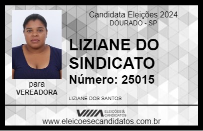 Candidato LIZIANE DO SINDICATO 2024 - DOURADO - Eleições