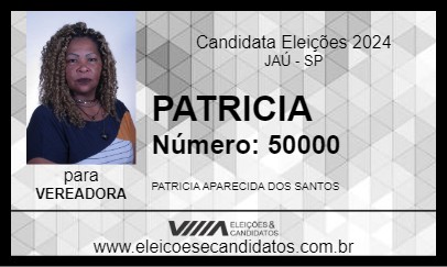 Candidato PATRICIA 2024 - JAÚ - Eleições