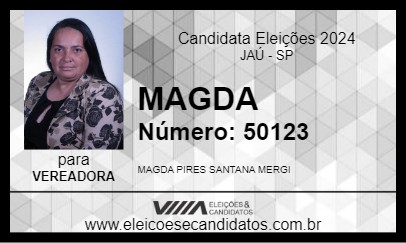 Candidato MAGDA 2024 - JAÚ - Eleições