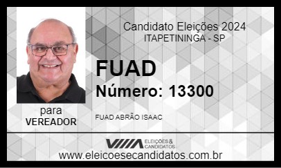 Candidato FUAD 2024 - ITAPETININGA - Eleições