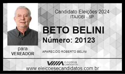 Candidato BETO BELINI 2024 - ITAJOBI - Eleições