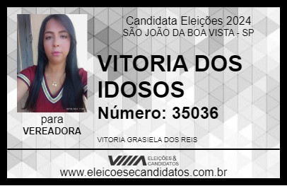 Candidato VITORIA DOS IDOSOS 2024 - SÃO JOÃO DA BOA VISTA - Eleições