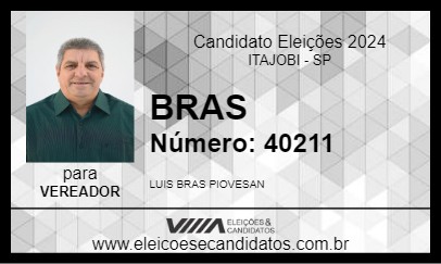 Candidato BRAS 2024 - ITAJOBI - Eleições