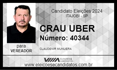 Candidato CRAU UBER 2024 - ITAJOBI - Eleições