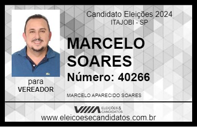 Candidato MARCELO SOARES 2024 - ITAJOBI - Eleições