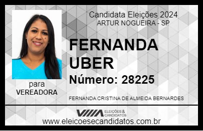 Candidato FERNANDA UBER 2024 - ARTUR NOGUEIRA - Eleições