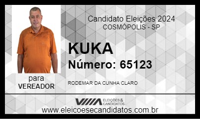 Candidato KUKA 2024 - COSMÓPOLIS - Eleições