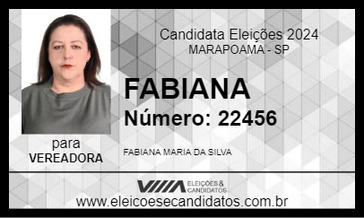 Candidato FABIANA 2024 - MARAPOAMA - Eleições