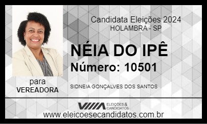 Candidato NÉIA DO IPÊ 2024 - HOLAMBRA - Eleições