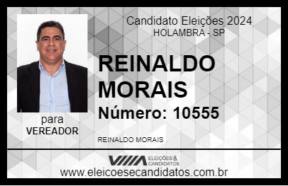 Candidato REINALDO MORAIS 2024 - HOLAMBRA - Eleições