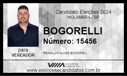 Candidato BOGORELLI 2024 - HOLAMBRA - Eleições