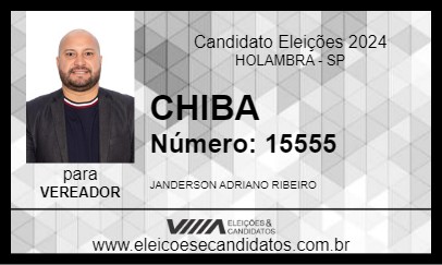 Candidato CHIBA 2024 - HOLAMBRA - Eleições