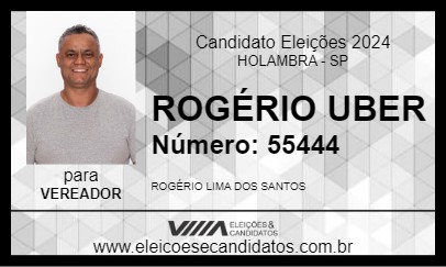 Candidato ROGÉRIO UBER 2024 - HOLAMBRA - Eleições