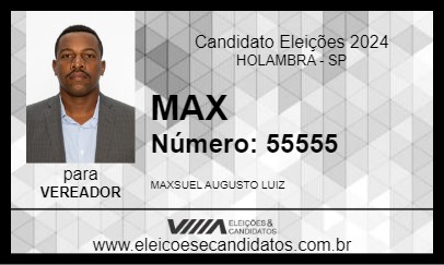 Candidato MAX 2024 - HOLAMBRA - Eleições