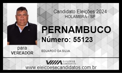 Candidato PERNAMBUCO 2024 - HOLAMBRA - Eleições