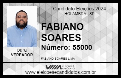 Candidato FABIANO SOARES 2024 - HOLAMBRA - Eleições