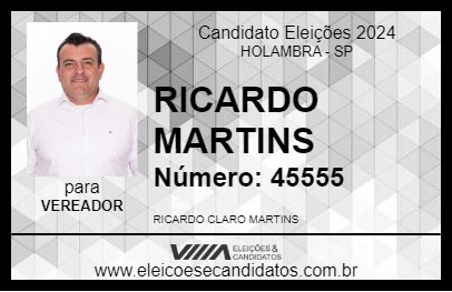 Candidato RICARDO MARTINS 2024 - HOLAMBRA - Eleições